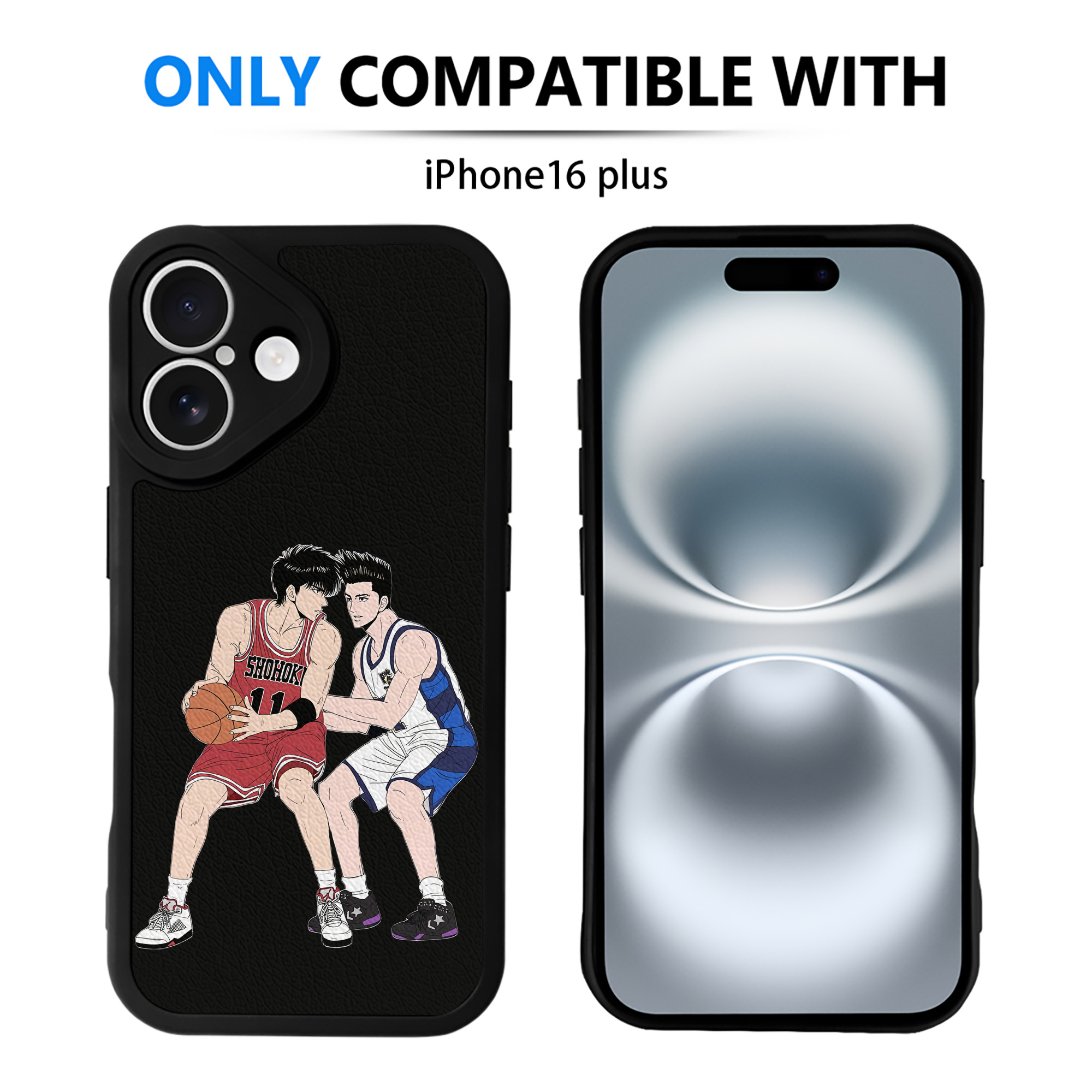 （画像用） SLAM DUNK／スラムダンク 【iPhone 16シリーズ対応】シリコンスマホケース（レザー調） 材質：シリコン